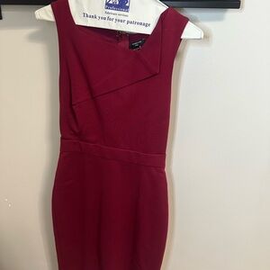 Marciano Burgundy Midi Dress